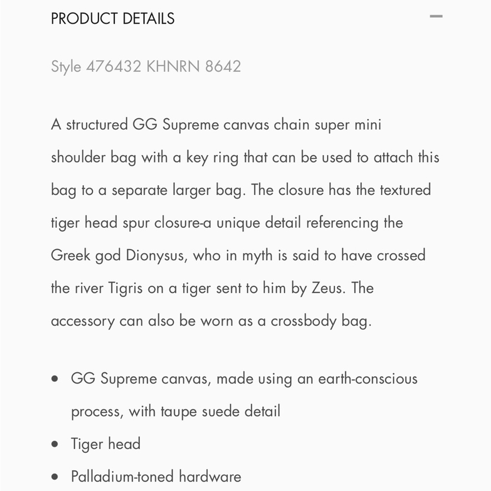 Dionysus GG Supreme super mini bag $990 - Picture 4 of 10